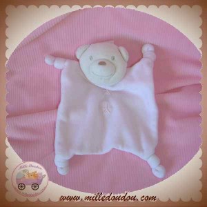 ABSORBA SOS DOUDOU OURS PLAT ROSE BEIGE ETOILE