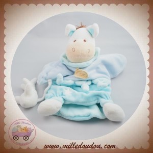 DOUDOU ET COMPAGNIE SOS CHEVAL ANE ANATOLE MARIONNETTE BLEU