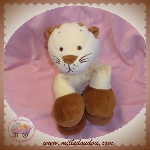 NOUKIE'S SOS DOUDOU TIGRE CHAT PUMA MARRON 20 cm