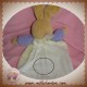 TAKINOU SOS DOUDOU LAPIN BEIGE CORPS PLAT JAUNE MAUVE