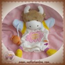 DOUDOU ET COMPAGNIE PELUCHE VACHE CERISE MARIONNETTE BONBON 