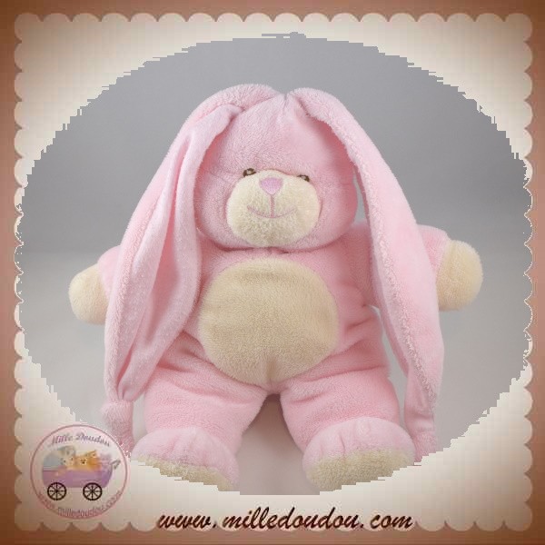 Gipsy Les Toodoux Mini peluche lapin rose blanc 15 cm