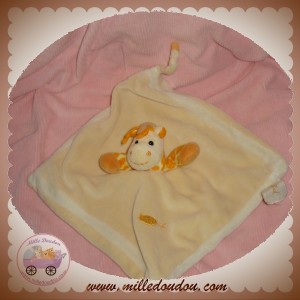 BABYNAT BABY NAT SOS DOUDOU GIRAFE PLATE ECRU BEIGE TACHETE 