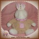 KLORANE SOS DOUDOU PELUCHE LAPIN BOULE BEIGE ROSE