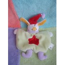 AUCHAN SOS DOUDOU LAPIN QUASI PLAT VERT ROUGE