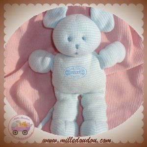 PETIT BATEAU DOUDOU PELUCHE SOURIS MILLERAIES RAYURE BLEU