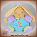 KALOO SOS DOUDOU LAPIN BEIGE BOULE BLEU MAUVE ABEILLE