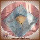 TEX SOS DOUDOU OURS CORPS BLEU PLAT FLEUR PAPILLON