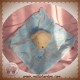 TEX SOS DOUDOU PELUCHE OURS CORPS BLEU PLAT FLEUR PAPILLON