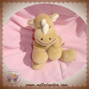 NOUKIE'S DOUDOU SOS RHINOCEROS KIRAFU BEIGE 14 CM