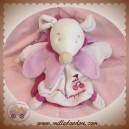 DOUDOU ET COMPAGNIE SOS SOURIS BLANC MARIONNETTE ROSE CERISE 