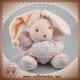 KALOO SOS DOUDOU LAPIN ROSE PETIT CARREAUX HOCHET LILIROSE