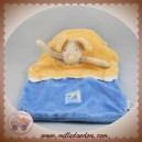 MOULIN ROTY DOUDOU SOURIS DANS SON LIT BLEU JAUNE LISE 