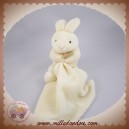 DOUDOU ET COMPAGNIE PELUCHE LAPIN ECRU AVEC MOUCHOIR CLAIR