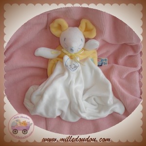 SUCRE D'ORGE DOUDOU SOURIS JAUNE VERT MOUCHOIR SOS