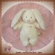 NICOTOY DOUDOU LAPIN ECRU COL BEIGE SOS