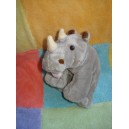 AJENA SOS DOUDOU PELUCHE RHINOCEROS GRIS MARRON