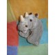 AJENA DOUDOU PELUCHE RHINOCEROS GRIS MARRON