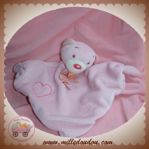 BABY CLUB C&A DOUDOU OURS HOCHET PLAT TRIANGLE ROSE