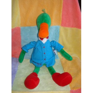 MOULIN ROTY DOUDOU COLVERT CANARD VESTE BLEU 37 cm