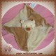 KIABI SOS DOUDOU OURS PLAT ECRU BEIGE JOUE ROSE