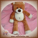 BABYNAT BABY NAT DOUDOU OURS MARRON ECRU RAYEES BILLES 