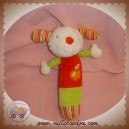 BABYSUN BABY SUN DOUDOU LAPIN CHIEN ECRU ROUGE JAUNE POMME HOCHET