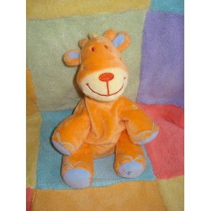 BRUIN TOY'RUS DOUDOU GIRAFE ORANGE BLEU JAUNE