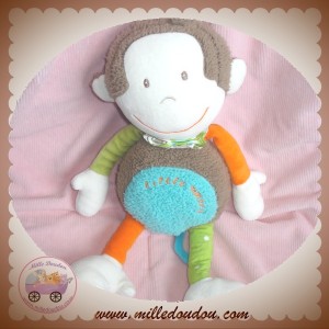 BABYSUN BABY SUN DOUDOU SINGE LITTLE MONKEY MARRON RIEUR 30 CM