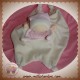 NOUNOURS DOUDOU POUPEE LUTIN FILLE CACHE CACHE ROSE ECRU PLATE SOS