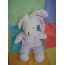 KIMBALOO SOS DOUDOU LAPIN BLANC ROSE JOLI BEBE