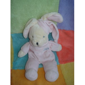 KIMBALOO SOS DOUDOU LAPIN BLANC ROSE JOLI BEBE