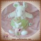 DOUDOU ET COMPAGNIE SOURIS BARBOTINE BLANCHE VERTE AVEC BEBE