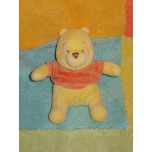 DISNEY SOS DOUDOU OURS WINNIE L'OURSON JAUNE BILLES HOCHET