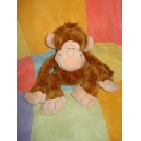 PETROPOLIS KELL TOYS DOUDOU SINGE MARRON ROSE