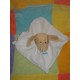 CHERUBIN DOUDOU PELUCHE CHIEN BEIGE PLAT BLANC