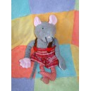 KATHE KRUSE DOUDOU SOURIS RAT GRIS SALOPETTE