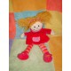 EGMONT TOYS DOUDOU POUPEE MARIONNETTE BLONDE ROUGE ROSE