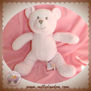 OKAIDI OBAIBI SOS DOUDOU PELUCHE OURS ROSE 