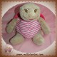 TCF SOS DOUDOU TORTUE BEIGE CARAPACE ROSE RAYE TOUT COMPTE FAIT