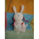 SERGENT MAJOR SOS DOUDOU LAPIN BLANC RAYE ROUGE CMP