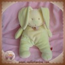 TEX SOS DOUDOU LAPIN VERT ECHARPE RAYEE 30 CM