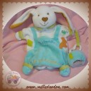 BABYNAT BABY NAT DOUDOU LAPIN BARBOUILLE MARIONNETTE BLANC BLEU SOS