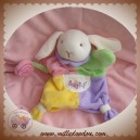 BABYNAT BABY NAT SOS DOUDOU LAPIN BLANC MARIONNETTE LES BONBONS MAUVE