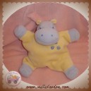 JOLLYBABY SOS DOUDOU HIPPOPOTAME MAUVE CORPS SAUMON QUASI PLAT 