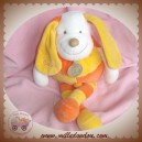 DOUDOU ET COMPAGNIE SOS CHIEN PATOU ORANGE ET JAUNE 33 CM BILLES