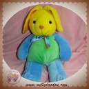 TOYS'R'US SOS DOUDOU LAPIN JAUNE VERT BLEU 