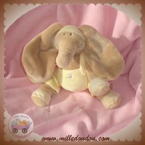 NOUKIE'S SOS DOUDOU ELEPHANT ARCHIBALD BEIGE JAUNE