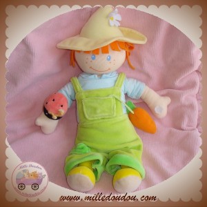 NATURE ET & DECOUVERTES SOS DOUDOU ADRIEN LE JARDINIER POUPEE CHEVEUX