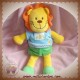 KIABI DOUDOU LION JAUNE P'TITE TRIBU 27 CM SOS